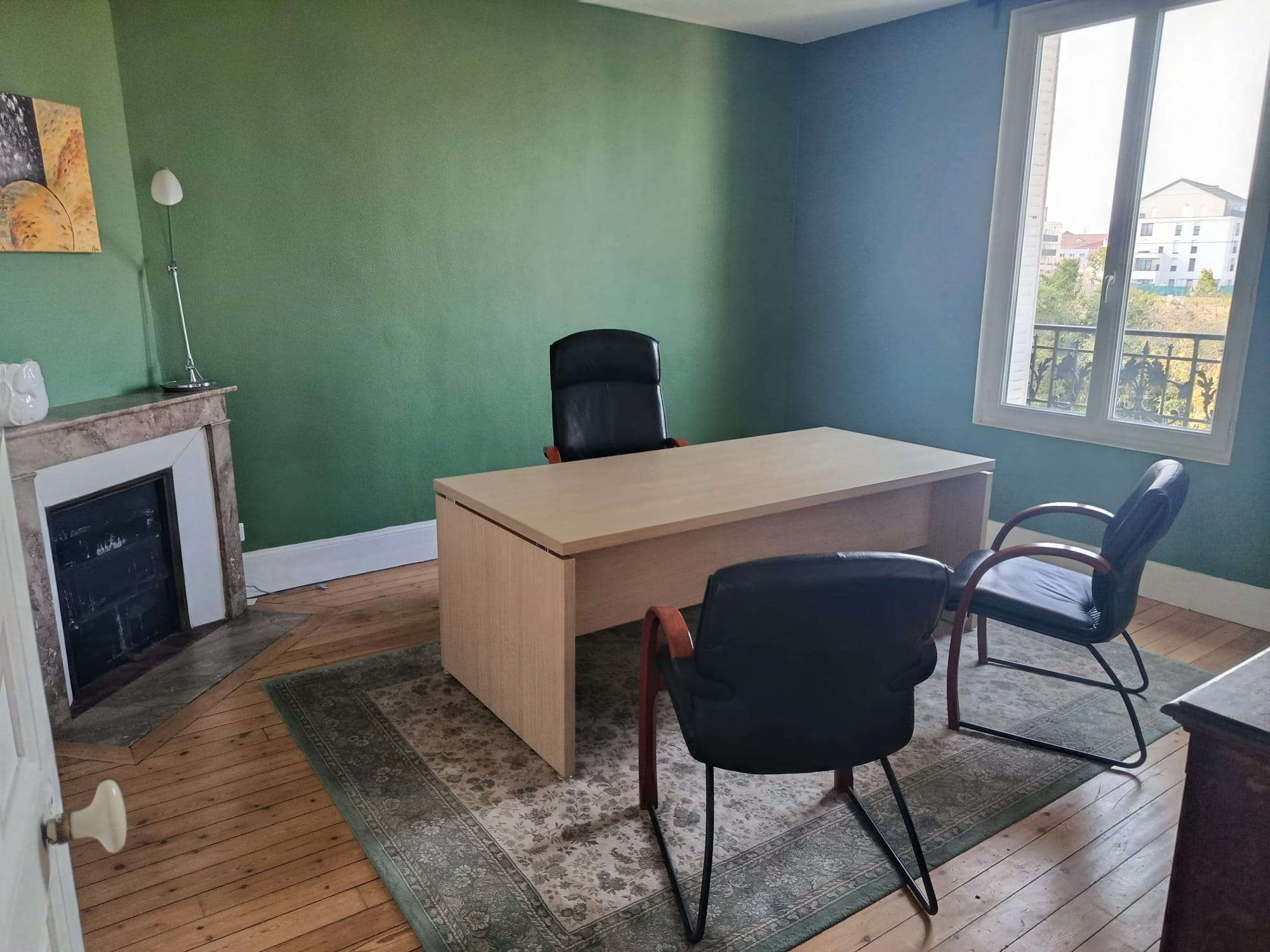 Bureau vert 1er étage côté jardin